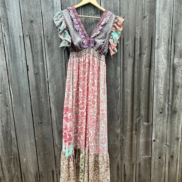 Floral Multicolor Maxi Dress - Picture 1 of 5